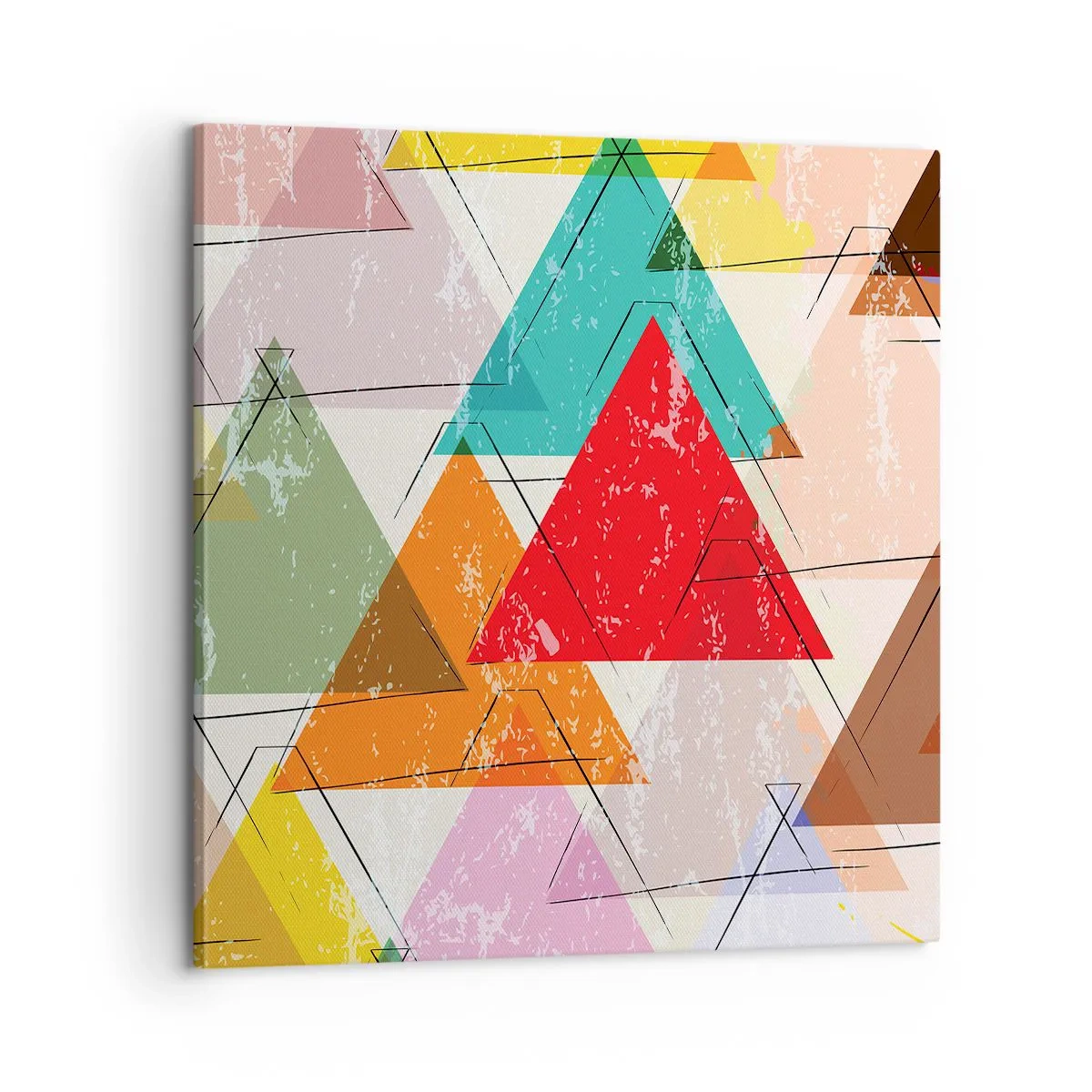 Obraz na płótnie - Trzy po trzy - 60x60 cm