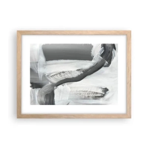 Plakat w ramie jasny dąb - Zdecydowanym ruchem - 40x30 cm