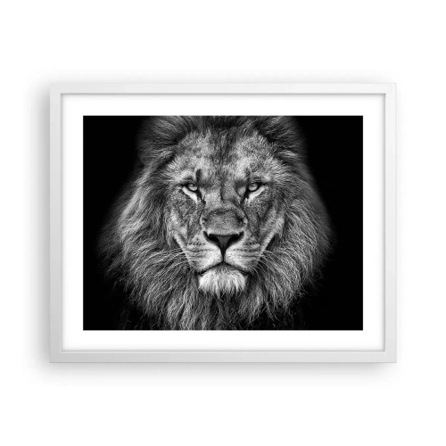 Plakat w białej ramie - W stroju koronacyjnym - 50x40 cm