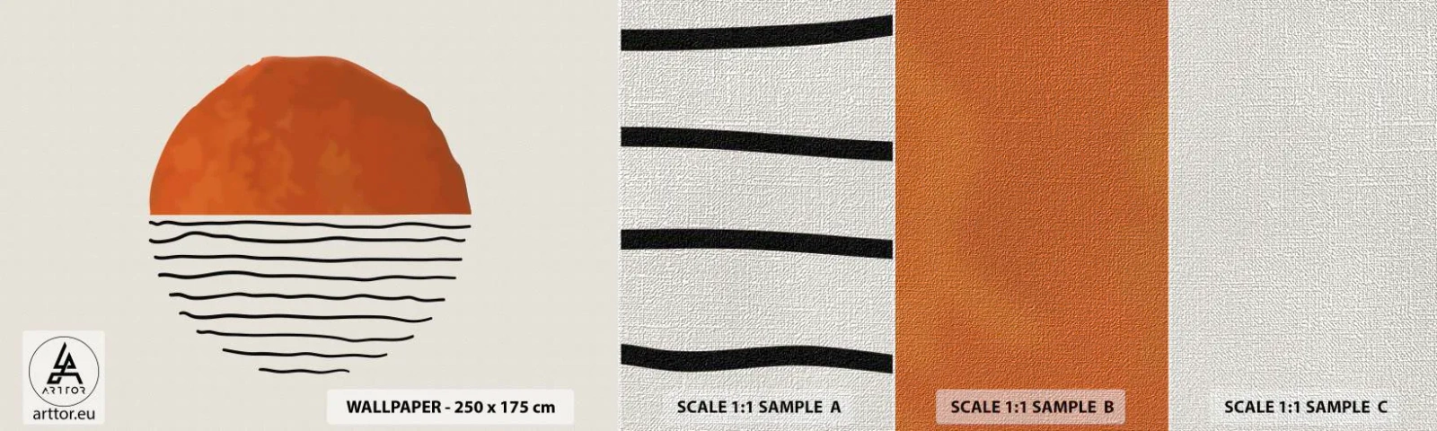 Fototapeta Próbka Premium Canvas - W japońskim klimacie - Abstrakcja, Sztuka, Minimalizm - 100x30 cm