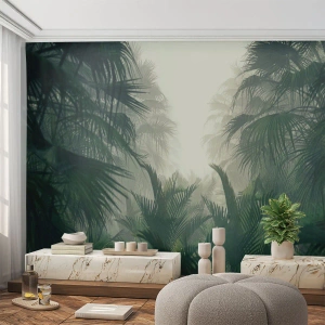 Fototapeta Premium Sand - Tropikalna tajemnica - Dżungla, Palma Kokosowa, Las - 150x105 cm