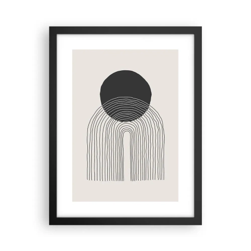 Plakat w czarnej ramie - Drżenie i pewność - 30x40 cm