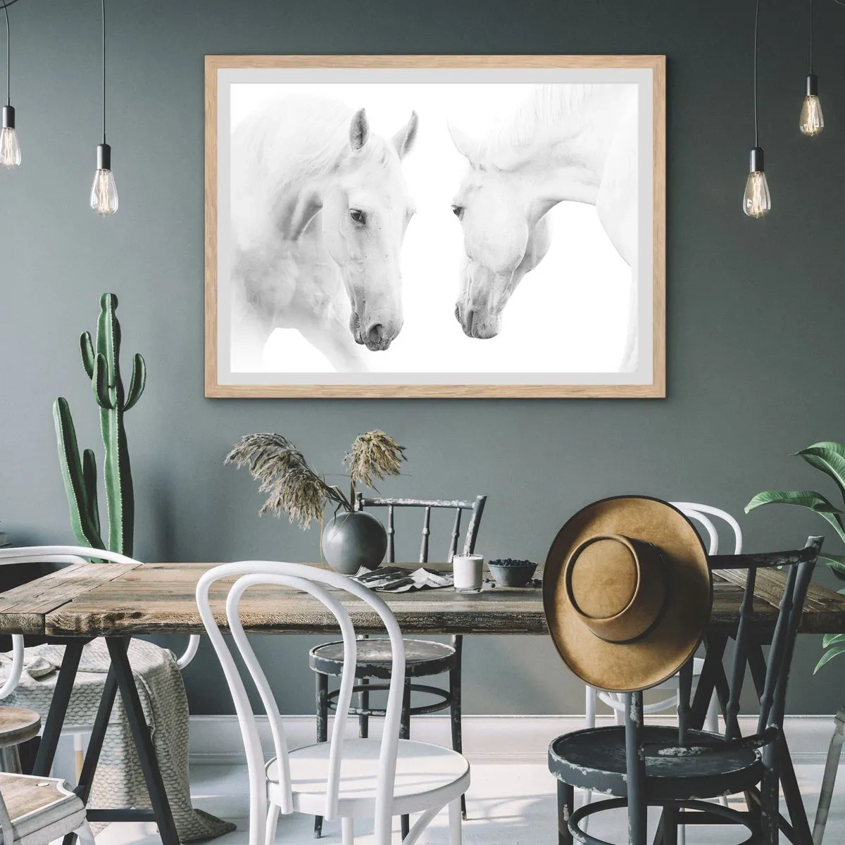 Plakat w ramie jasny dąb - Czy to jest przyjaźń…? - 40x30 cm