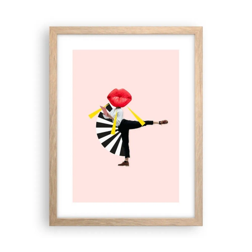 Plakat w ramie jasny dąb - Surrealistyczny pop-art - 30x40 cm