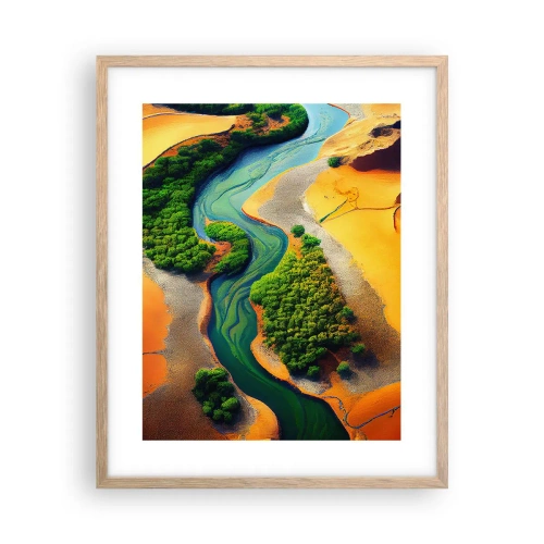 Plakat w ramie jasny dąb - Życiodajna rzeka - 40x50 cm