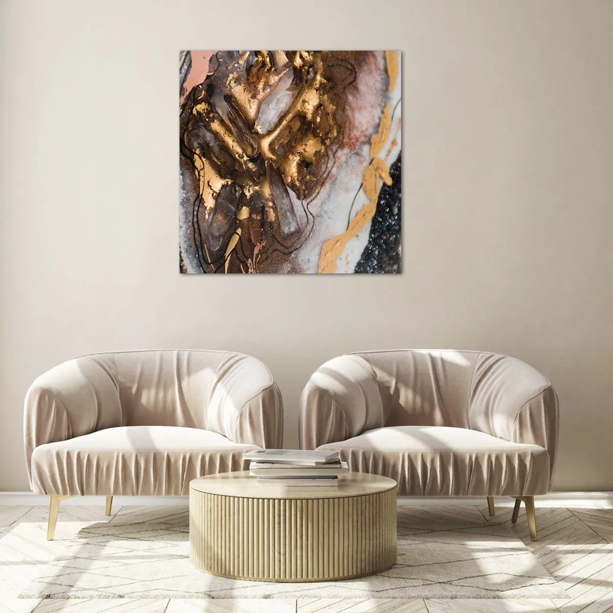 Obraz na szkle - Żywioł ziemi - 50x50 cm