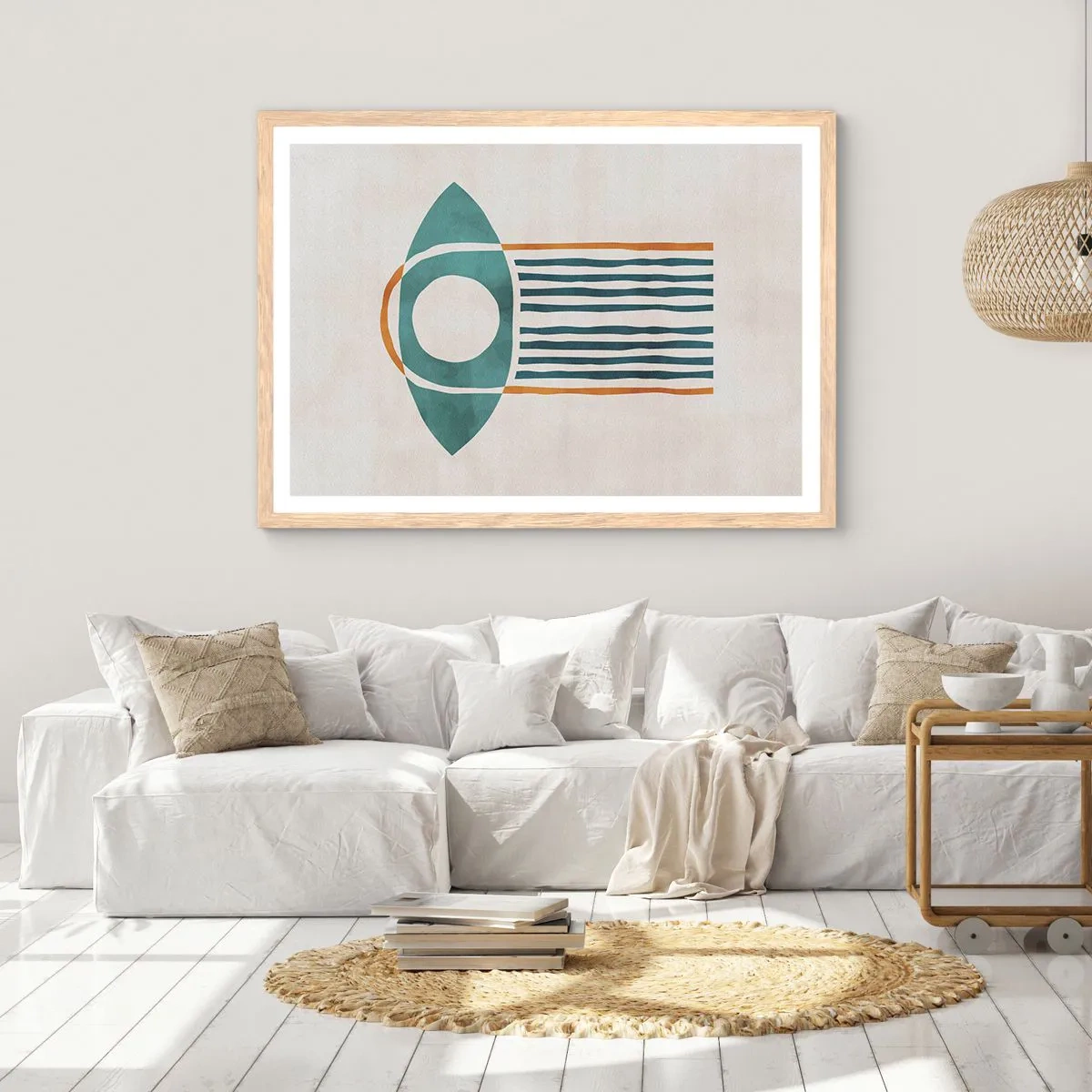 Plakat w ramie jasny dąb - Znaki i rytuały - 100x70 cm