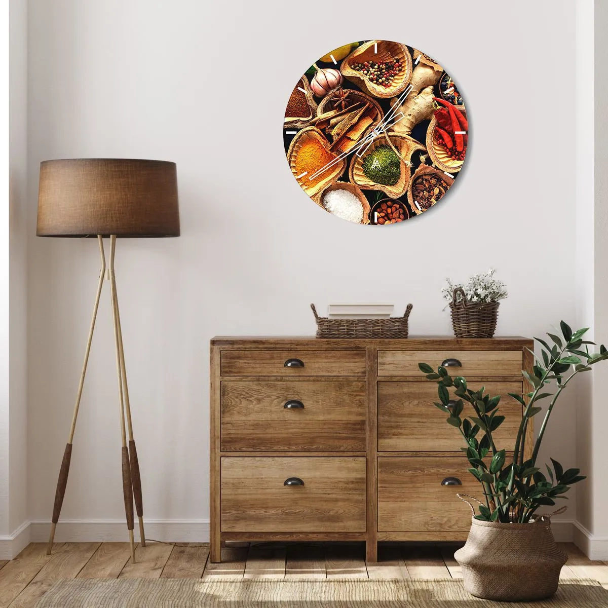 Zegar ścienny - Bierz, co chcesz - 30x30 cm