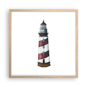 Plakat w ramie jasny dąb - Zawsze na straży - 50x50 cm