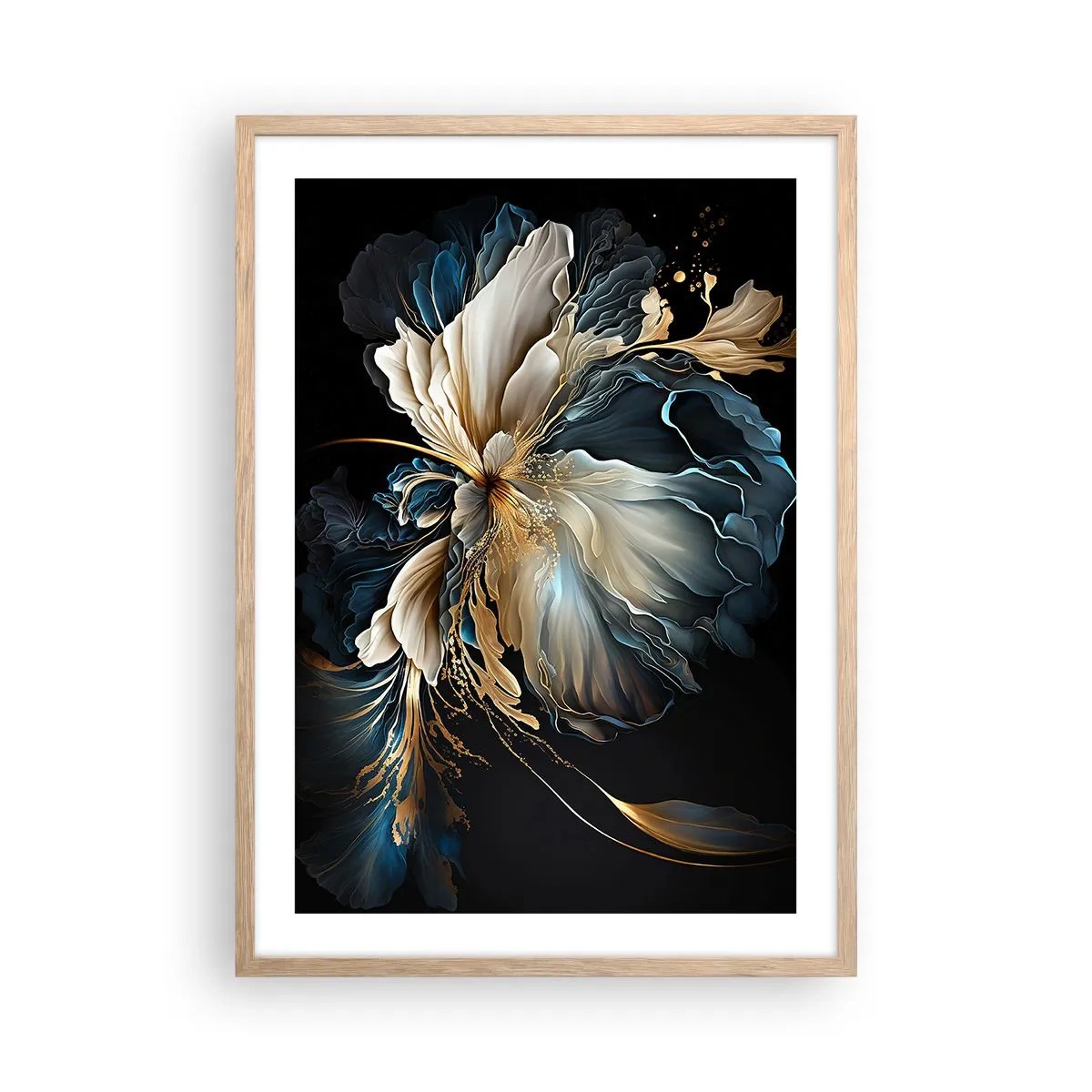 Plakat w ramie jasny dąb - Baśniowy kwiat paproci - 50x70 cm