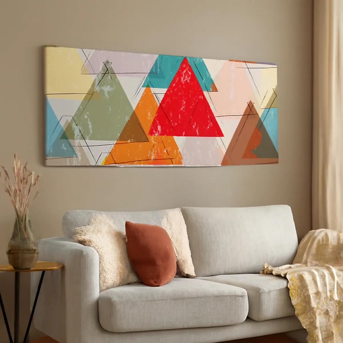 Obraz na płótnie - Trzy po trzy - 30x30 cm