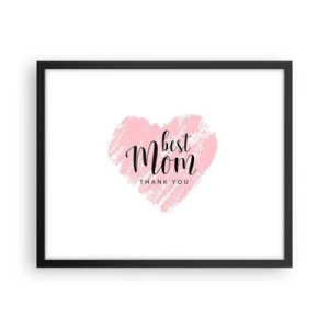 Plakat w czarnej ramie - Zawsze odpowiedni moment - 50x40 cm