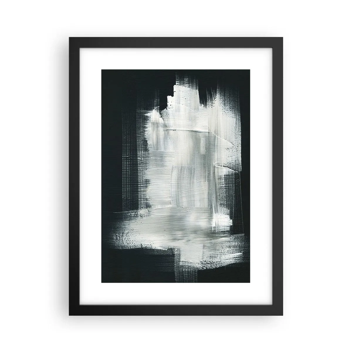 Plakat w czarnej ramie - Utkane z pionu i poziomu - 30x40 cm