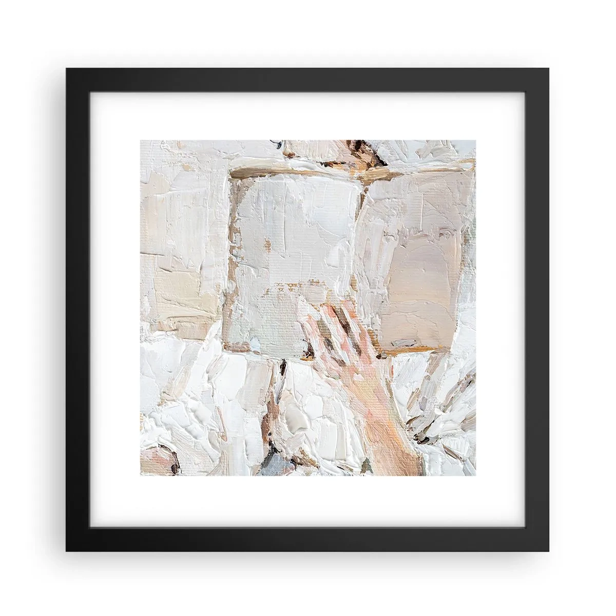 Plakat w czarnej ramie - W innym świecie - 30x30 cm