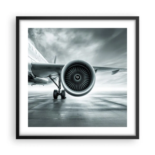 Plakat w czarnej ramie - Jest moc! - 50x50 cm