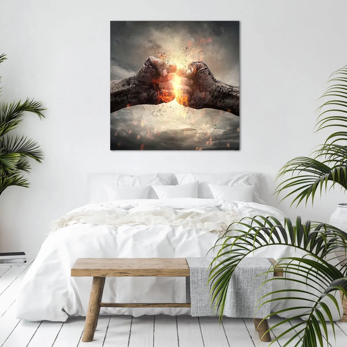 Obraz na płótnie - Stań do walki - 40x40 cm