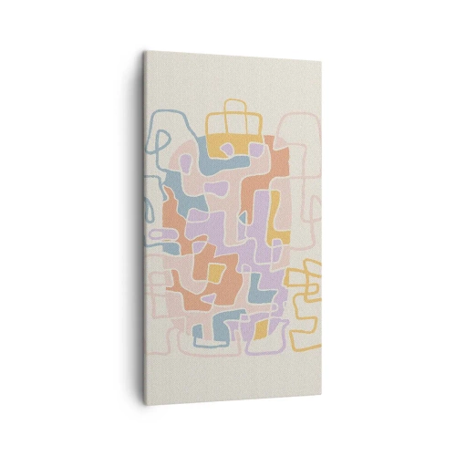 Obraz na płótnie - Labirynt – radosna przygoda - 45x80 cm