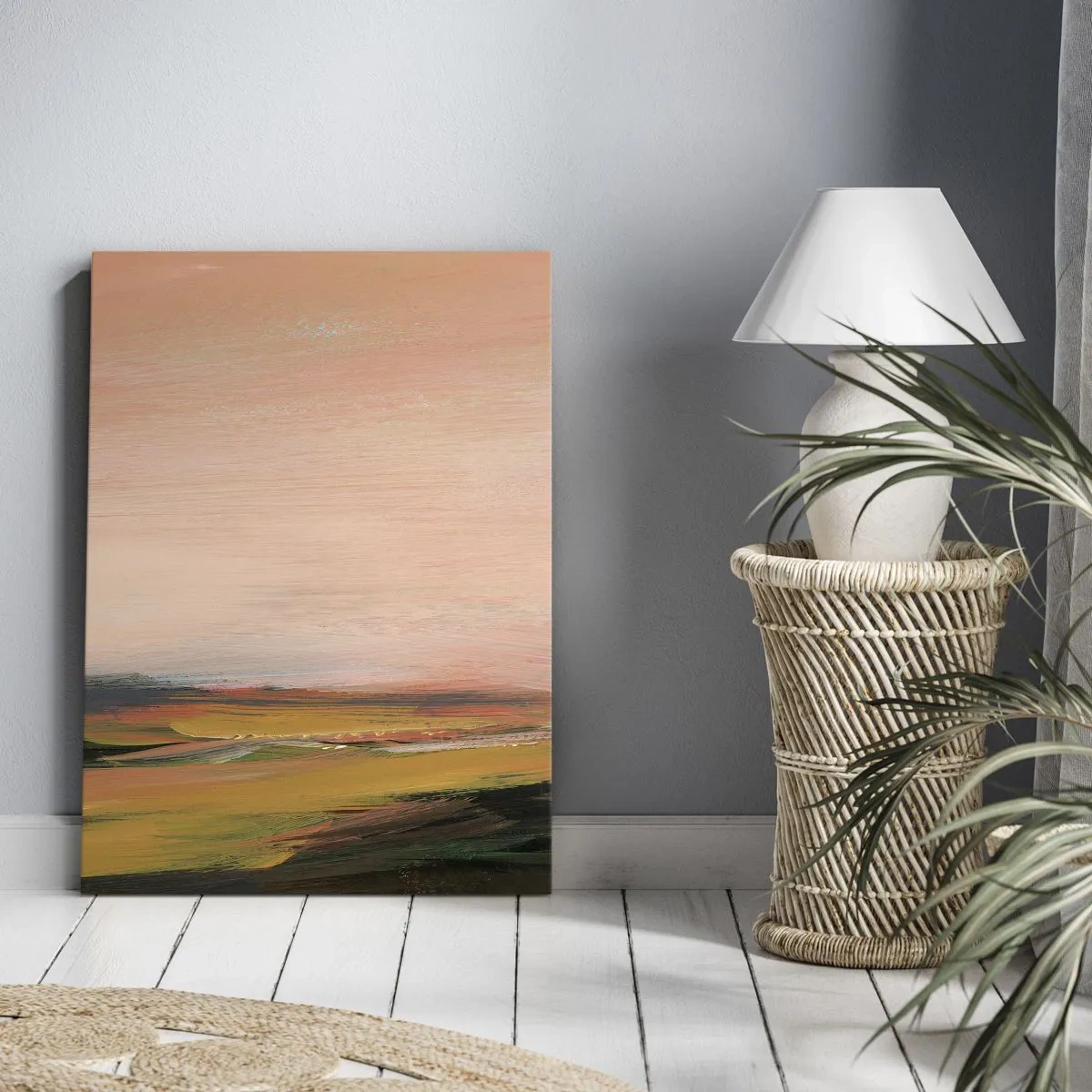 Obraz na płótnie - W różowej tonacji - 55x100 cm