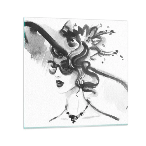 Obraz na szkle - Dama z charakterem - 70x70 cm