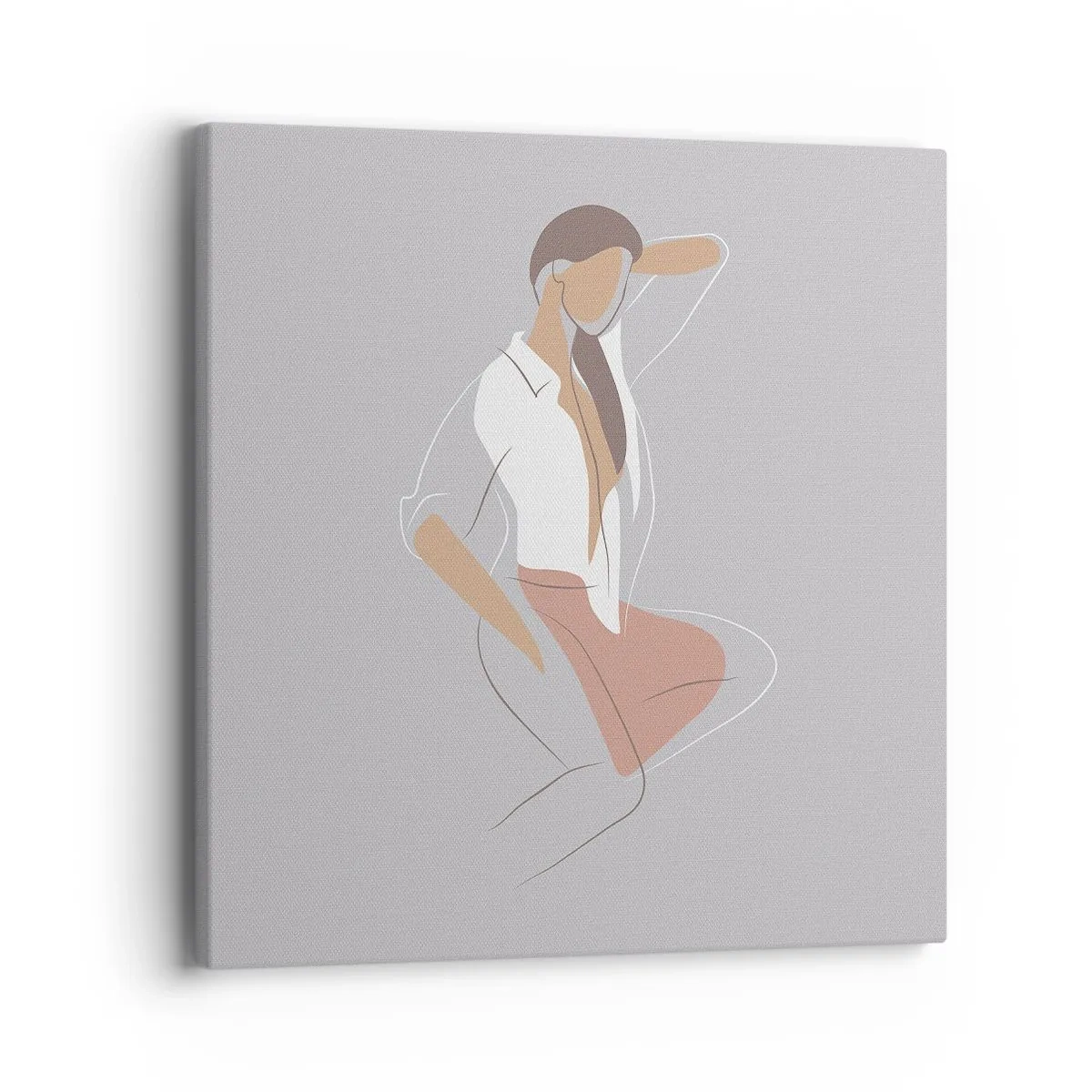 Obraz na płótnie - Zarys wdzięku - 40x40 cm