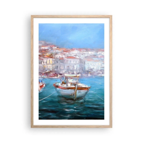 Plakat w ramie jasny dąb - Włoska zatoka - 50x70 cm