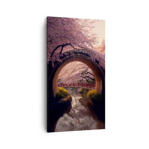 Obraz na płótnie - Japońska wiosna - 45x80 cm