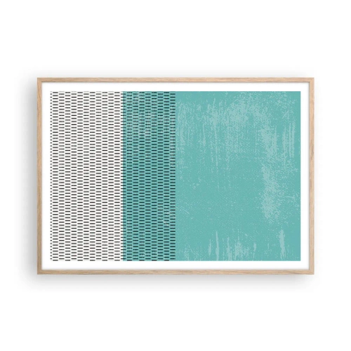Plakat w ramie jasny dąb - Kompozycja zrównoważona - 100x70 cm