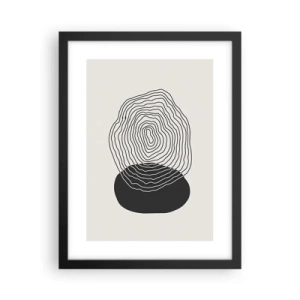 Plakat w czarnej ramie - Trwanie i drganie - 30x40 cm