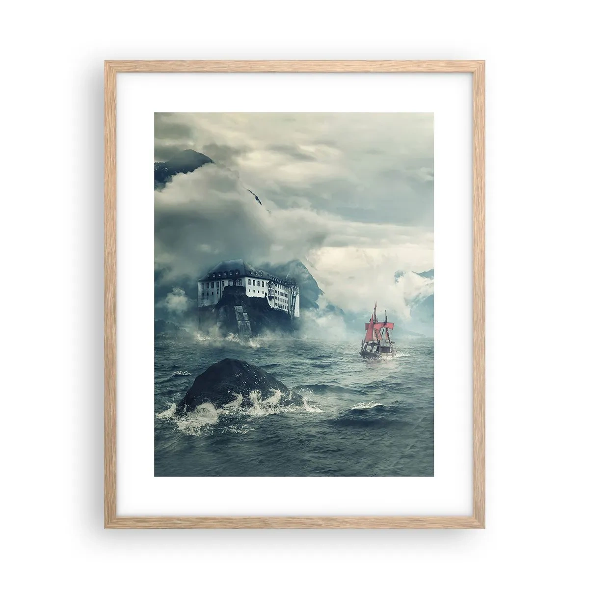 Plakat w ramie jasny dąb - Na magicznych wodach - 40x50 cm