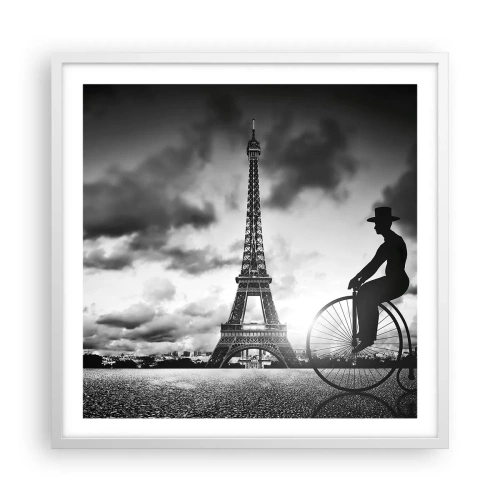 Plakat w białej ramie - Tęsknota do Belle Epoque - 60x60 cm