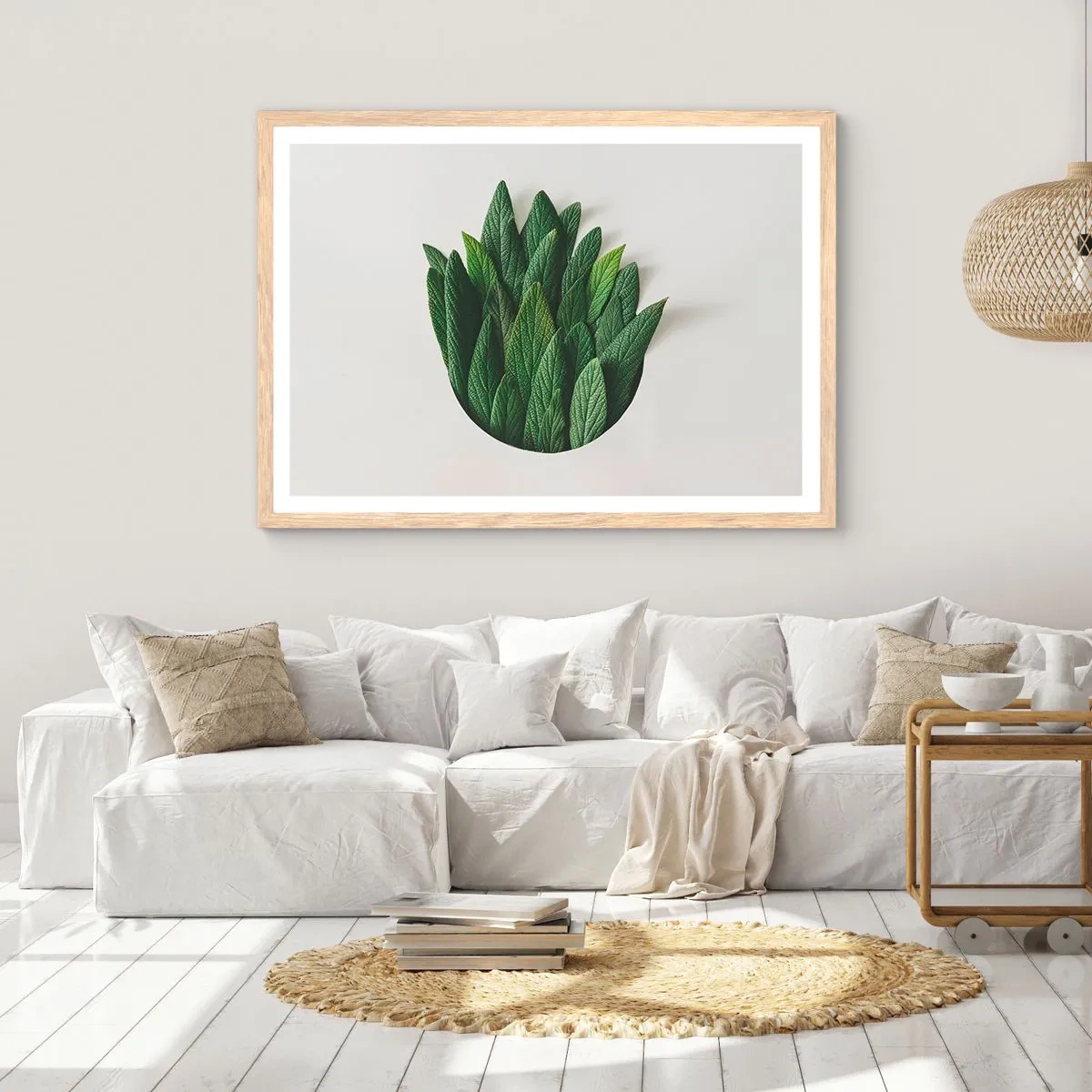 Plakat w ramie jasny dąb - Nieposkromiona ciekawość - 50x40 cm