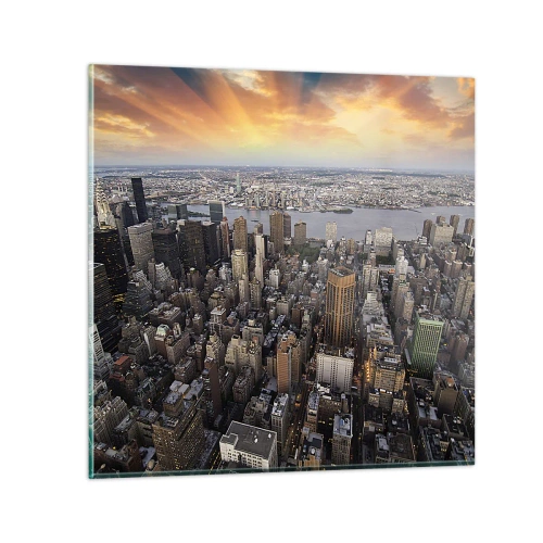 Obraz na szkle - Bijące serce naszych czasów - 60x60 cm