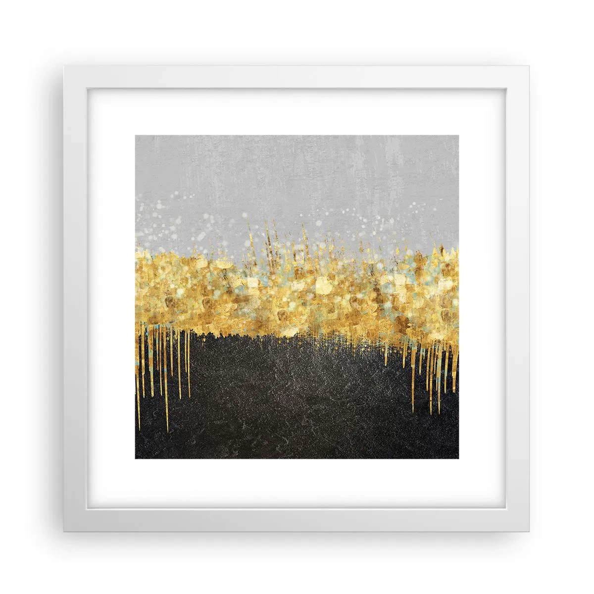 Plakat w białej ramie - W głąb i ku górze - 30x30 cm