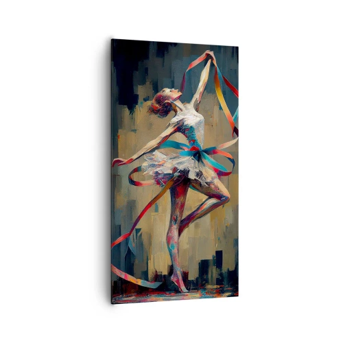 Obraz na płótnie - Taniec ze wstęgą - 65x120 cm