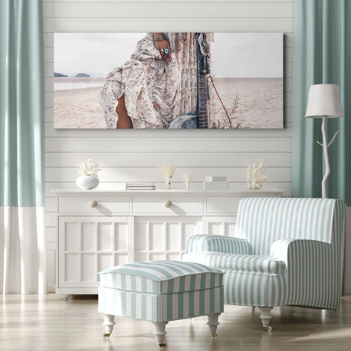 Obraz na płótnie - Dzieci kwiaty w drodze - 100x40 cm