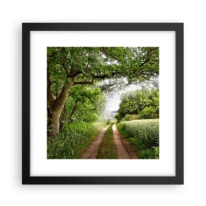 Plakat w czarnej ramie - Et in Arcadia ego - 30x30 cm