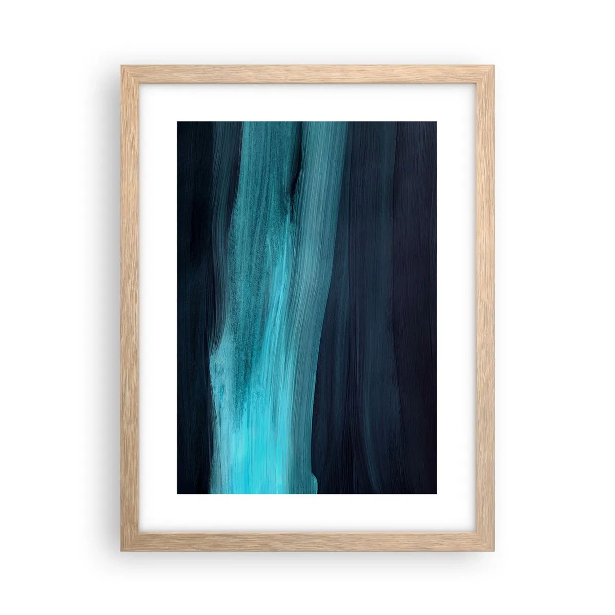 Plakat w ramie jasny dąb - Popłyń z nurtem - 30x40 cm