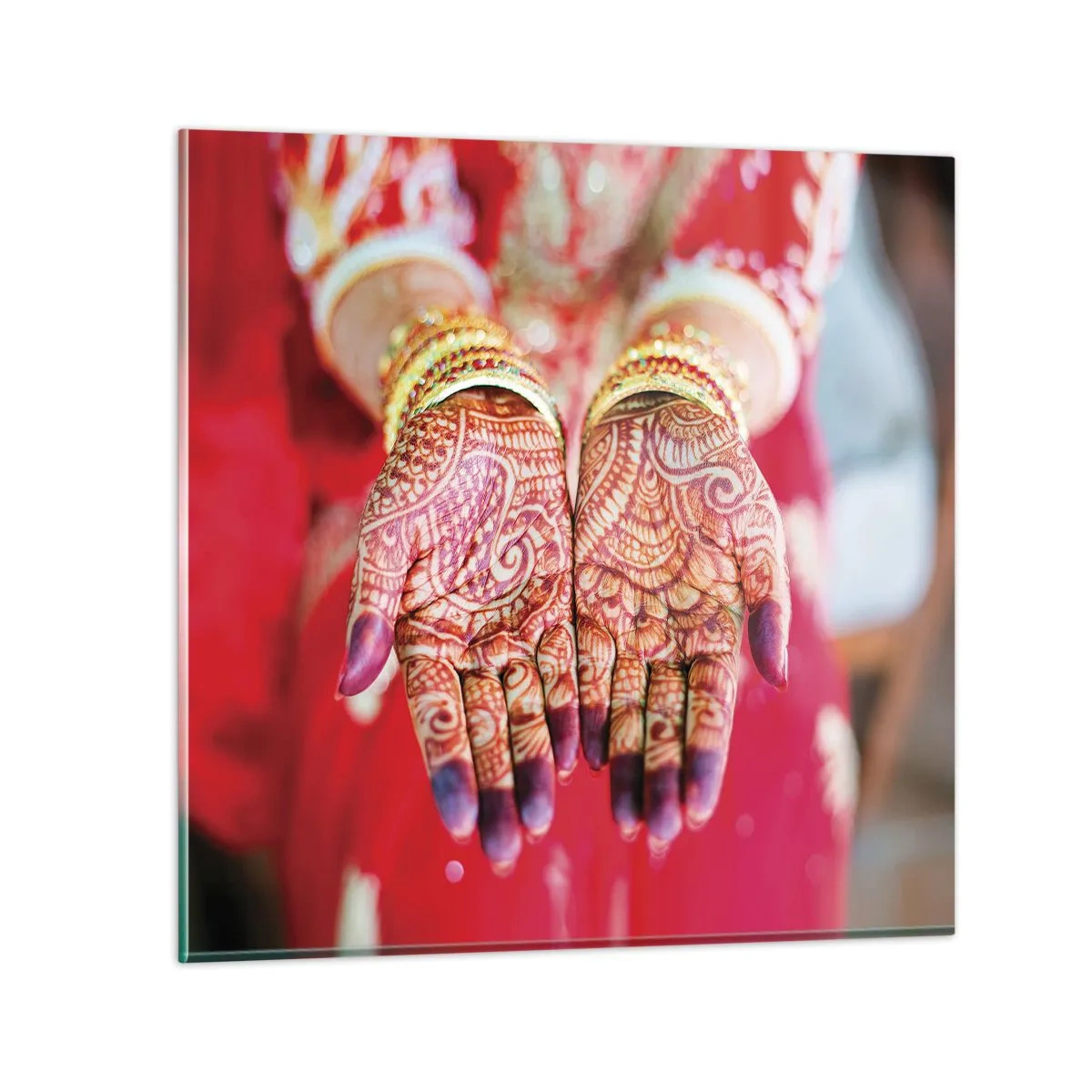 Obraz na szkle - Gotowa złapać szczęście - 70x70 cm