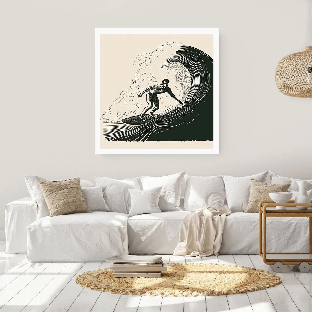 Plakat - Król fali - 50x50 cm