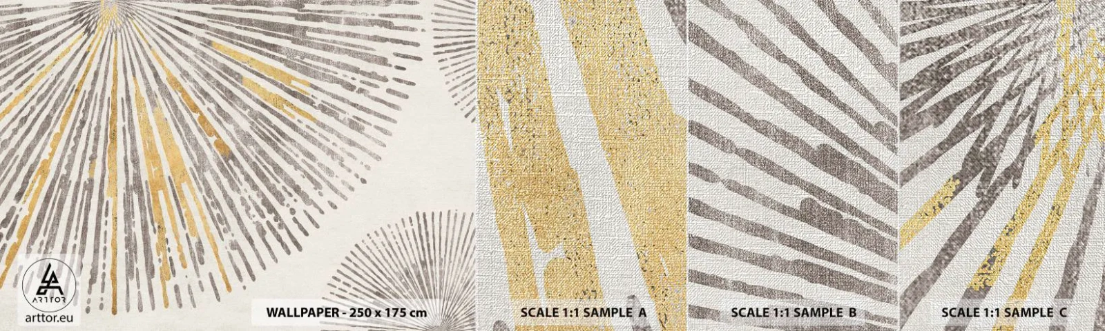 Fototapeta Próbka Premium Canvas - Uroda promienia - Minimalizm, Jasny, Linie - 100x30 cm