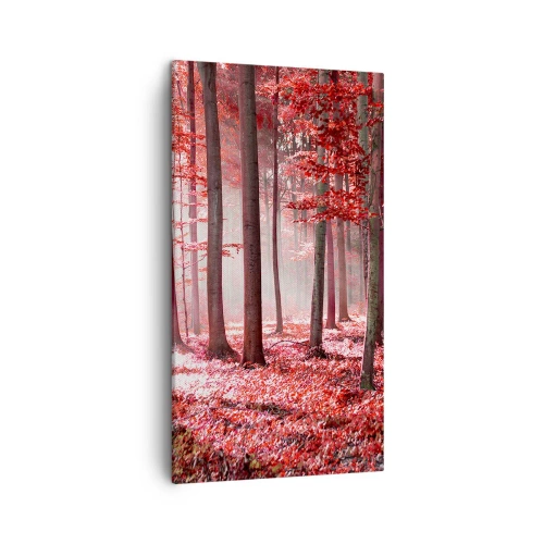 Obraz na płótnie - Czerwony równie piękny - 45x80 cm