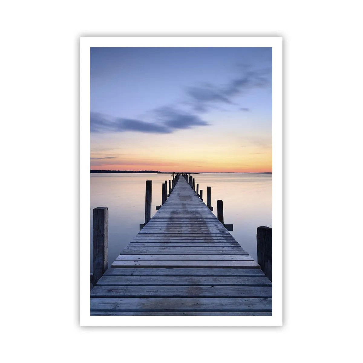 Plakat - Spokój pogodnego zmierzchu - 70x100 cm