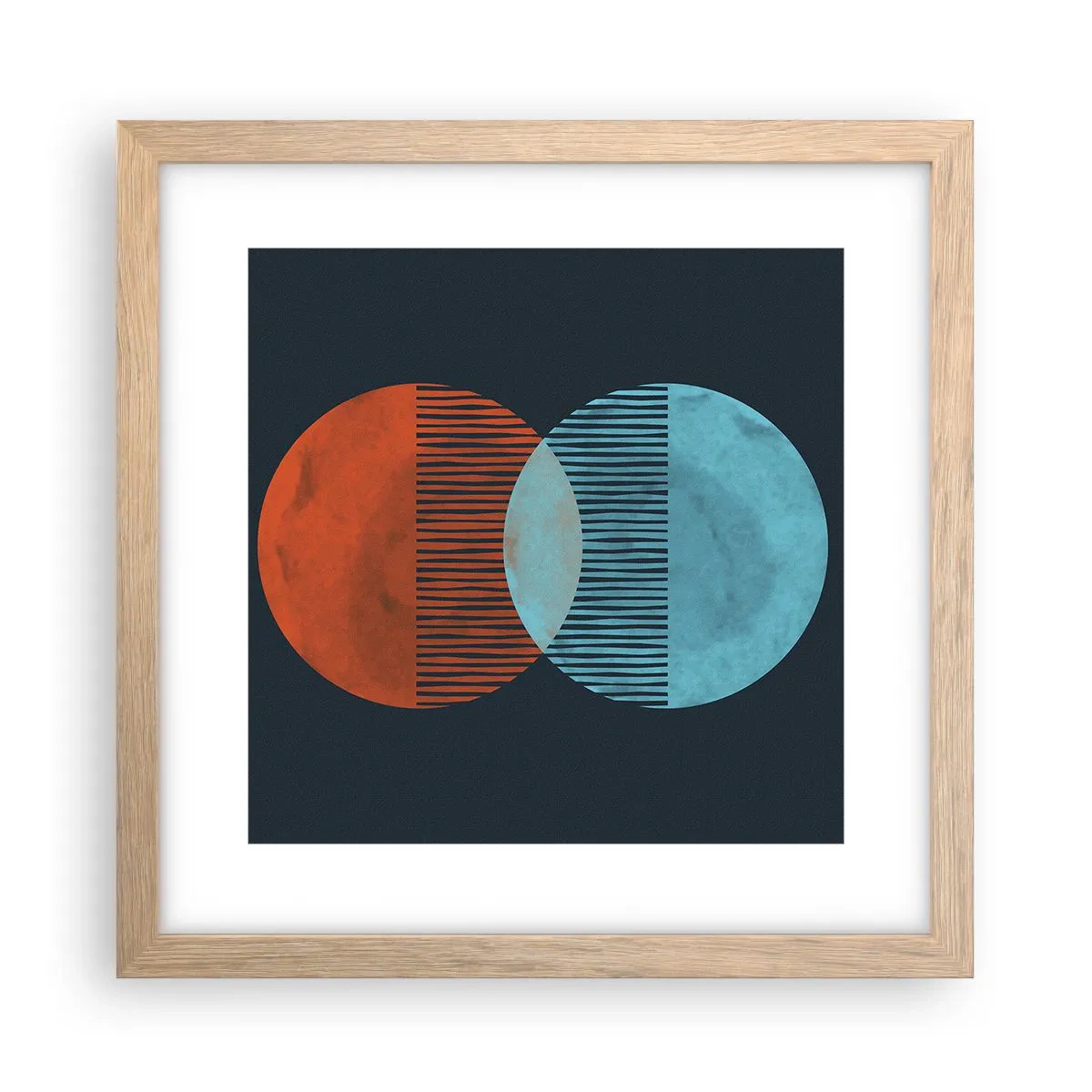 Plakat w ramie jasny dąb - Astronomiczna fantazja - 30x30 cm