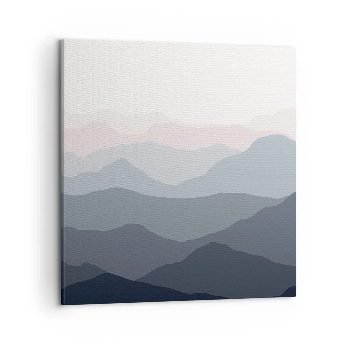 Obraz na płótnie - Fale gór - 50x50 cm