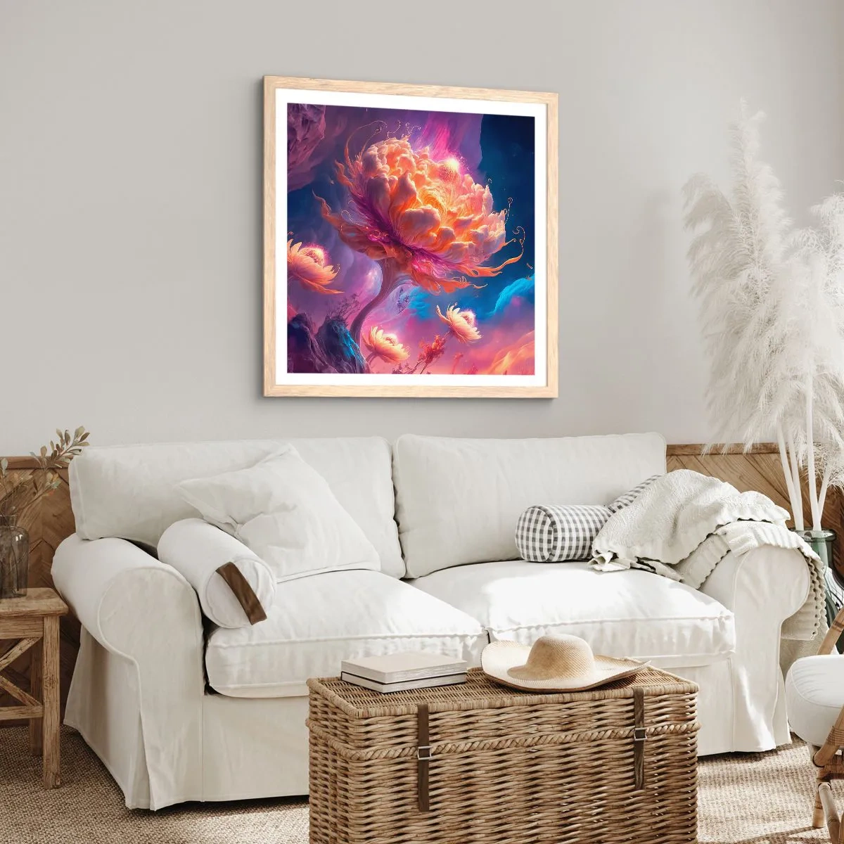 Plakat w ramie jasny dąb - Inny świat - 50x50 cm