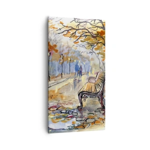 Obraz na płótnie - Razem powędrować w jesień - 55x100 cm