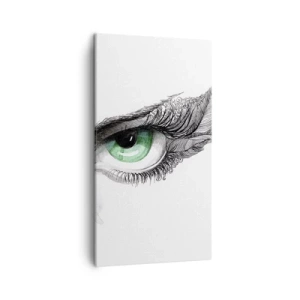 Obraz na płótnie - Piękna i gotowa do ataku - 45x80 cm