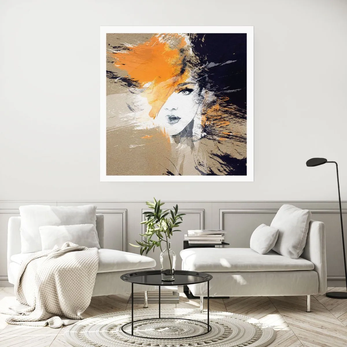Plakat - I staje się światło - 50x50 cm