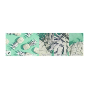 Fototapeta Próbka Premium Sand - świetnie komponują się z miętą - Abstrakcja, Ananas, Sztuka - 100x30 cm