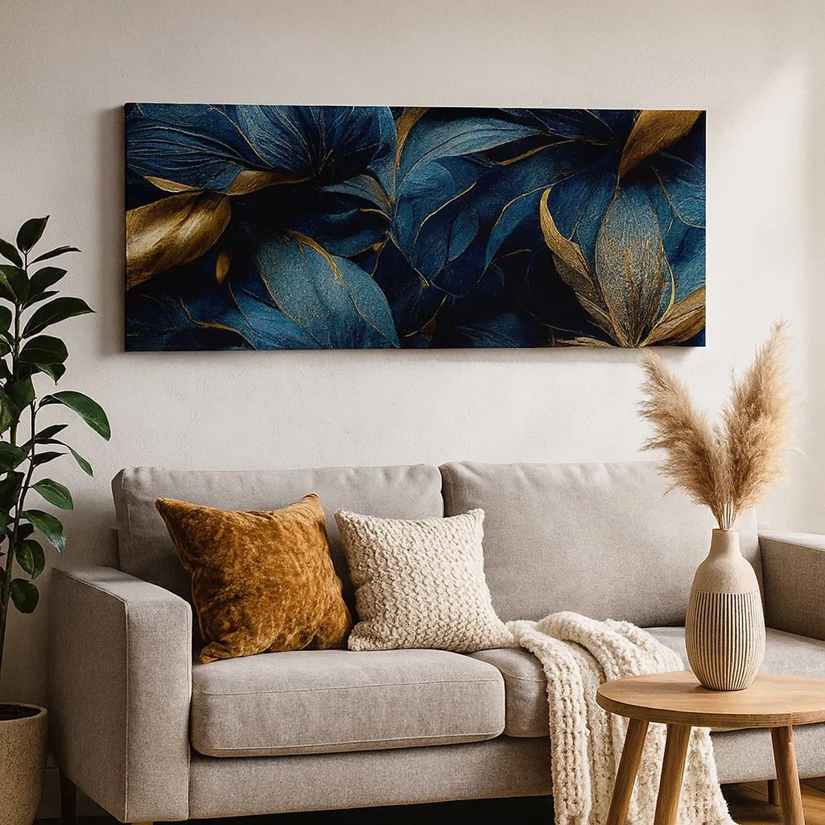 Obraz na płótnie - Złotem podszyte - 100x40 cm